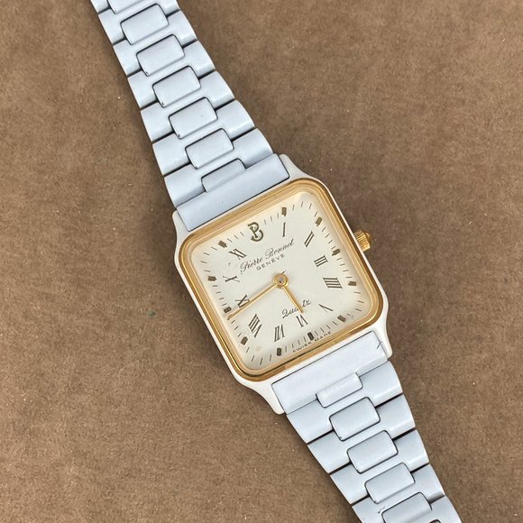 Pierre Bonnet Geneve Swiss Made White On White Quartz Watch - Picture 3 of 7